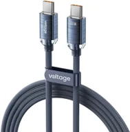 Ładowarki do telefonów - Kabel USB-C / USB-C Voltage PureCrystal 100W PD 200cm niebieski - miniaturka - grafika 1