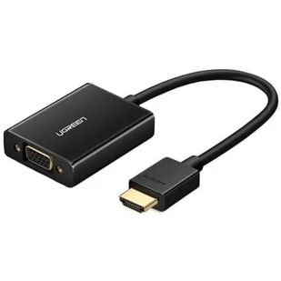 Ugreen MM102 Adapter Hdmi do Vga z audio (czarny) - Adaptery i przejściówki - miniaturka - grafika 2