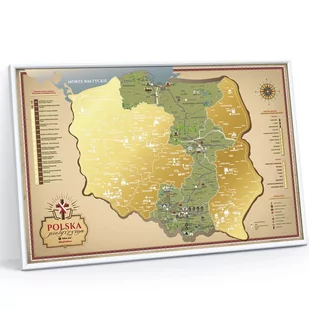 Mapa Zdrapka Polska Pielgrzyma - Materiały pomocnicze dla uczniów - miniaturka - grafika 1