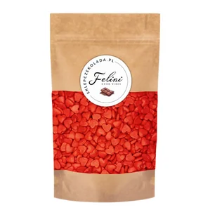Felini Posypka cukrowa serduszka czerwone 50 g - Dodatki do ciast w proszku - miniaturka - grafika 1