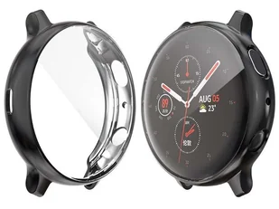 Alogy Etui silikonowe case do Galaxy Watch Active 2 44mm Czarne + 4x 3MK Folia ochronna - Akcesoria do smartwatchy - miniaturka - grafika 9