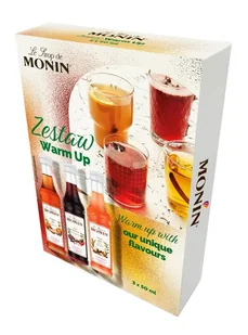 Zestaw syropów Monin Warm Up 3x50 ml - Śmietanki i dodatki do kawy - miniaturka - grafika 1
