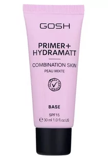 GOSH Primer+ 007 Hydramatt Combination Skin Base SPF15 30ml - Bazy pod makijaż - miniaturka - grafika 1