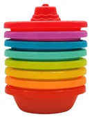 Zabawki do kąpieli - KOLOROWE ŁÓDECZKI do KĄPIELI do WODY do PIASKU - ZESTAW 8 sztuk PŁYWAJĄCE - miniaturka - grafika 1