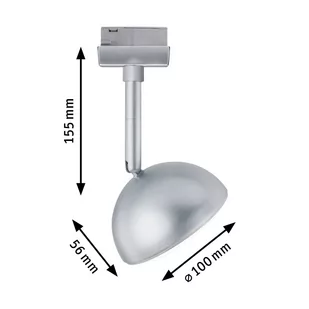 Paulmann URail Hemi spot LED 3 000 K chrom - Akcesoria do oświetlenia - miniaturka - grafika 1