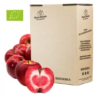 Sok 100% Tłoczony na zimno EKO Jabłko Czerwone dla alergików Vegan 24h 3L - Soki i napoje niegazowane - miniaturka - grafika 1