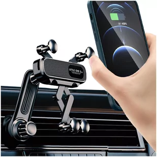 Uchwyt samochodowy do telefonu kratki auta samochodu grawitacyjny na kratkę nawiewu Alogy Airvent Czarny - Pozostałe akcesoria do telefonów - miniaturka - grafika 1