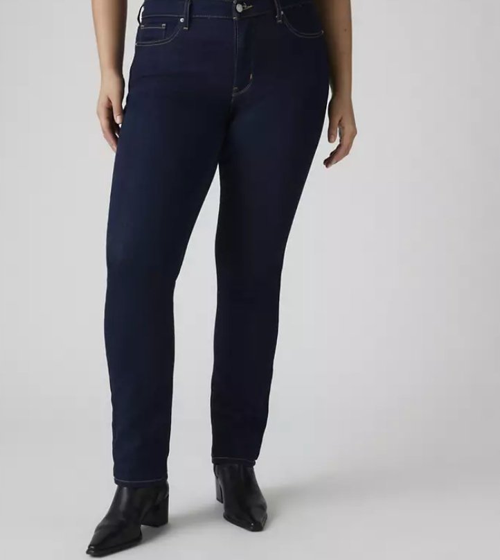 LEVIS ELEGANCKIE JEANSY DAMSKIE RURKI WYSOKI STAN GRANATOWE 31/30 7CA
