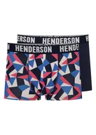 Majtki męskie - Bokserki Shield Henderson 2-pak navy, niebieski, czerwony 3XL - miniaturka - grafika 1