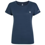 Koszulki sportowe damskie - Koszulka damska Dare 2b Persisting II Tee Rozmiar: XXXL / Kolor: ciemnoniebieski - miniaturka - grafika 1