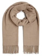 Apaszki i szaliki damskie - Pieces - Szalik damski PCKial, beżowy|brązowy - miniaturka - grafika 1