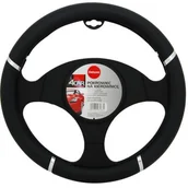 Pokrowce na fotele - Pokrowiec kierownicy DeLuxe czarny - miniaturka - grafika 1