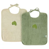 Śliniaki i fartuszki - Śliniaki Xl 2-Pack - Aura Dinozaur Trixie Baby - miniaturka - grafika 1
