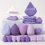 Gąbeczki do makijażu - TEMU Marshmallow 20pcs Set, 2 Air Cushion & 4 Loose Powder & 4 Makeup Sponges & 6 Mini Makeup Sponges & 4 Mini Air Cushion , Beauty Makeup Sponges - miniaturka - grafika 1
