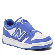 Buty dla dziewczynek - Sneakersy New Balance PHB480WH Niebieski - miniaturka - grafika 1