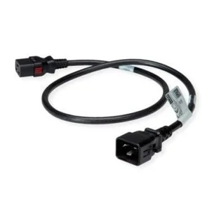 BACHMANN TwyLock C20-C19 1.0m czarny 16A, blokada po obu stronach - Kable - miniaturka - grafika 1