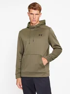 Bluzy męskie - Under Armour Bluza Ua Armour Fleece Hoodie 1373353 Khaki Loose Fit - miniaturka - grafika 1