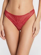 Majtki damskie - Gossard Stringi Glossies Lace 13006 Różowy - miniaturka - grafika 1