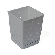 Suszarki do naczyń - Ociekacz na sztućce z podstawką szary - miniaturka - grafika 1