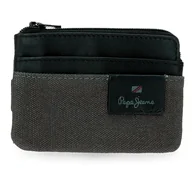 Portfele - Pepe Jeans Hilltop Portfel z uchwytem na karty Szary 11x7x1,5 cm Skóra by Joumma Bags, Szary, Talla única, Portfel na karty - miniaturka - grafika 1