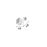 Lampy pozostałe - Ideallux Ideal Lux LED downlight Dot Square czarne aluminium 3000 K - miniaturka - grafika 1
