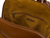 Plecaki - Delikatnie zdobiony plecak pudełkowy ze skóry ekologicznej  David Jones - miniaturka - grafika 1