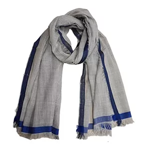 Marco Pascali Foulard Szalik damski, Szary, 76x180 - Apaszki i szaliki damskie - miniaturka - grafika 1