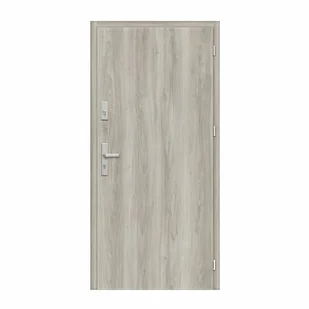 Drzwi wewnętrzne wejściowe MDF RC2 32dB Eris Set jesion modern 80 prawe - Drzwi zewnętrzne - miniaturka - grafika 1
