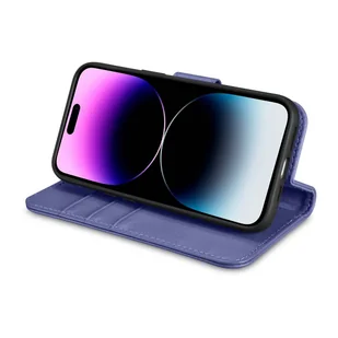 iCarer Wallet Case 2in1 etui iPhone 14 Pro Max skórzany pokrowiec z klapką Anti-RFID jasnofioletowy (WMI14220728-LP) - Etui i futerały do telefonów - miniaturka - grafika 9