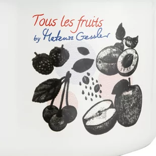 Garnek emaliowany Emalia Polska Pleszew Fruits by Mateusz Gessler 20 cm 3,75 l - Garnki - miniaturka - grafika 4