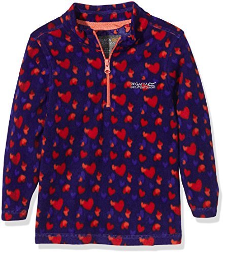 Regatta Urocza damska kurtka polarowa z dzianiny Jubblie dziewczęca z polaru - powojnik, rozmiar 3-4 Clematis Size 7-8