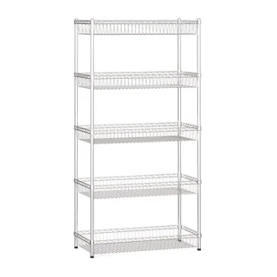 Regał druciany z półkami/koszami, 1800x900x450 mm, 5 półek - Szafy i regały magazynowe - miniaturka - grafika 1