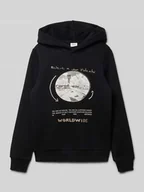 Swetry dla chłopców - Bluza z kapturem o kroju regular fit z mieszanki bawełny - miniaturka - grafika 1