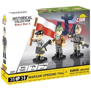 Cobi Historical Collection Wwii, Figurki 3Pak August 1, 1944 Wars.Uprising 3/35 Kl., Cobi-2057 - Klocki - miniaturka - grafika 1