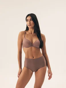 Biustonosz usztywniany Necio Henderson beżowy 70D - Biustonosze - miniaturka - grafika 1