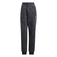 Dresy damskie - Spodnie dresowe damskie adidas AOP ANIMAL ZEBRA czarne II0908-S - miniaturka - grafika 1