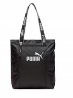 Torby sportowe - TORBA TOREBKA NA RAMIĘ PUMA 090267-01 sportowa shopperka czarna - miniaturka - grafika 1