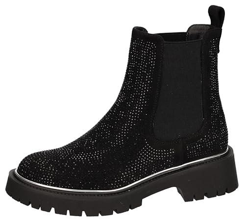 2Go Fashion Damskie 8242-501 modne kozaki, czarne, 40 EU, czarny, 40 EU