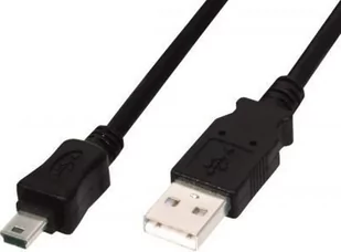 ASSMANN KABEL USB2.0 Canon A/B miniUSB 5pin M/M 1,8m AK-300130-018-S - Kable USB - miniaturka - grafika 3