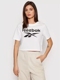 Reebok T-Shirt Identity HA5739 Biały Slim Fit - Koszulki sportowe damskie - miniaturka - grafika 1