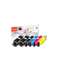 Peach Peach Tusz PI100-337 PGI-570/CLI-571 Photo black Black Cyan Magenta Yellow - Tusze zamienniki - miniaturka - grafika 1