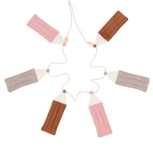 Girlandy - Girlanda sztruksowa kredki "Pastele" - miniaturka - grafika 1