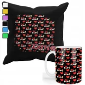 Gadżety dla niej i dla niego - ZESTAW KUBEK + PODUSZKA Z POSZEWKĄ- PREZENT DLA FANA MYSZKA MIKI + IMIĘ - miniaturka - grafika 1