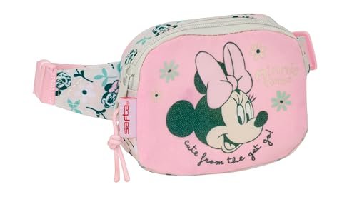 MINNIE MOUSE MINTY - saszetka na biodro dziecięca, idealna dla młodzieży i dzieci w różnym wieku, wygodna i wszechstronna, jakość i wytrzymałość, 14 x 4 x 11 cm
