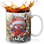 Kubki - KUBEK 330ml Z GRAFIKĄ PREZENT NA ŚWIĘTA WZORY - AVENGE SPIDER VENOM + IMIĘ - miniaturka - grafika 1