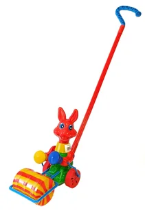 Zając Z Walcem - Pchacz - Zabawki zręcznościowe - miniaturka - grafika 1