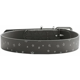Ecolife HUNTER OBROŻA DLA PSA CONVENIENCE REFLECT STARS CZARNA dł 55 szer 2,5cm - Obroże dla psów - miniaturka - grafika 1