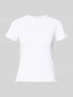 Koszulki i topy damskie - t-shirt o kroju slim fit z dodatkiem wiskozy model 'NICCA' - miniaturka - grafika 1