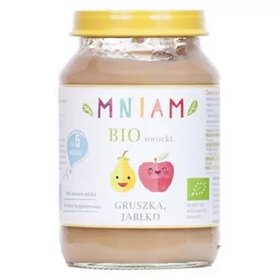 MNIAM MNIAM Deser BIO gruszka-jabłko - Desery dla dzieci - miniaturka - grafika 1