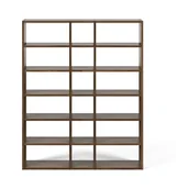 Regały - Ciemnobrązowy regał TemaHome Pombal, wys. 224 cm - miniaturka - grafika 1